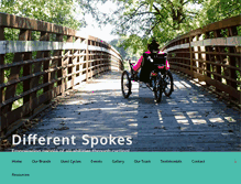 Tablet Screenshot of different-spokes.com